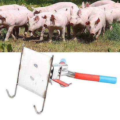 Piglet Castration Frame, Pig Castration Rack,Double Hook Suspension Galvanized Steel Piglet Castration Tool