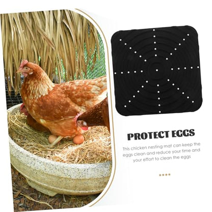 balacoo Washable Silicone Chicken Nesting Pad for Egg Protection Breathable Nesting Box Mat Easy to Clean Chicken Bedding for Hens and Chicks Lightweight and Odorless Design