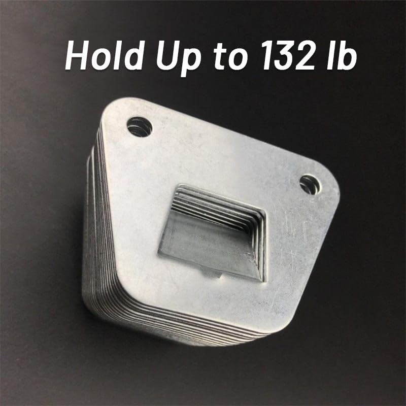 2 Pack Wall Fan Mounting Brackets - Universal Fit Thick Steel Wall Mount Fan Brackets Holders with Fastening Screws(2 Pack)