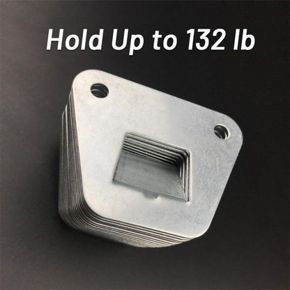 2 Pack Wall Fan Mounting Brackets - Universal Fit Thick Steel Wall Mount Fan Brackets Holders with Fastening Screws(2 Pack)
