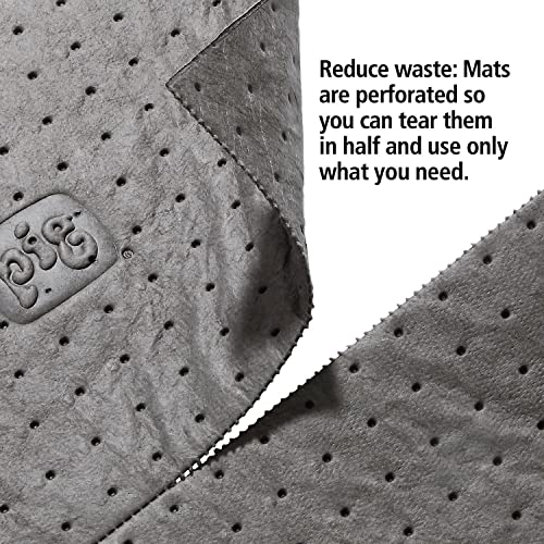 PIG Mat | Oil Absorbent Mat | Original PIG Mat | 15" x 20" Mat Pads | Absorbs 11 Gallons per Box | 100 Oil Absorbing Pads | Lightweight | MAT155 - size: 100 Count