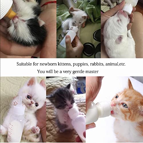 Pet Feeding Bottle Nipple 15Pcs Soft Silicone Nursing Nipples for Newborn Puppies Kittens Bunnies Small Animals, Replacement Nurser Pacifier for Syringe or Bottle