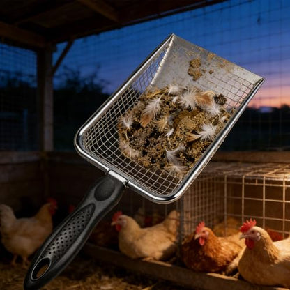 of 2 Multipurpose Animal Waste Shovel Easy Storage in Backyard Poultry Coops Coops