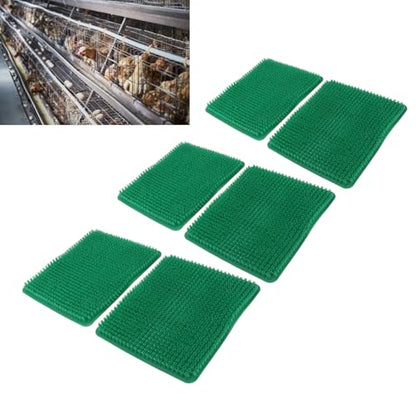 YOUTHINK 6 Pack Washable Nesting Pads, Chicken Nesting Boxes, 12.5 X 11.5 Inch Liners, Reusable Mats, Soft and Proof Water, Cushioned and Breathable, Scratch impervious, Easy to Cut (Green) - color: Green