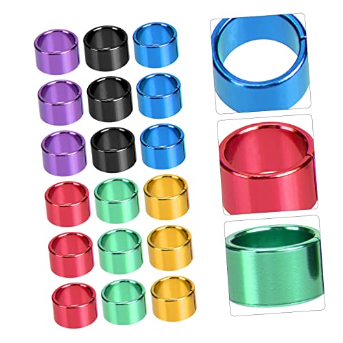 BESPORTBLE Easy to Use Bird Leg Bands 18pcs Pigeon Racing Rings Aluminum Bird Leg Bands for Identification Random Color