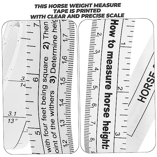 Totority Horse Measuring Tape for Livestock Reusable Weight Measure Tape for Farm Use Accurate Body and Waist Measurement and