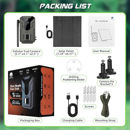 4G LTE Solar Trail Camera – No-Glow Night Vision, Live Feed & Two-Way Audio for Wildlife Monitoring