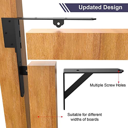 2Pack GoldOrcle 2Pack Anti Sag Gate Kit Heavy Duty No Sag Kit Gate Corner Brace Bracket for Wooden Gate Fence with a Self-Locking Gate Latch - style: No Sag Kit B - 2Set
