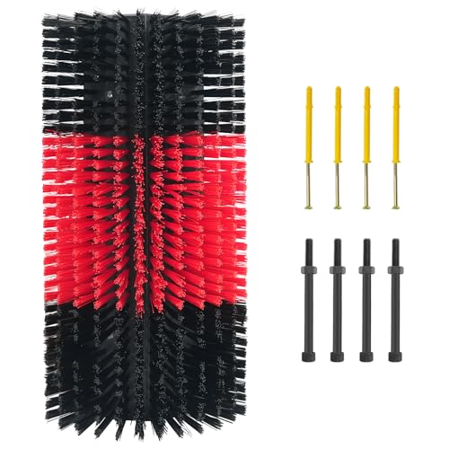 Large Size Livestock Scratching Brush Goat Scratcher Tool Full Massage Grooming Brushes with 8 Screws for Cow,Cattle,Cow,Sheep, Horses,Pigs - color: Red, size: 1pcs
