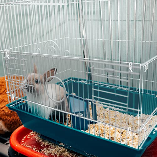 Sweetude 8 Pcs Pet Cage Liner 14'' x 4.5'' Cage Urine Guard Side Lining Clear Sheet Rabbit Guinea Pig Side Lining with Holes Zip Ties for Hedgehog Hamster Chinchilla Rabbit and Other Small Animals