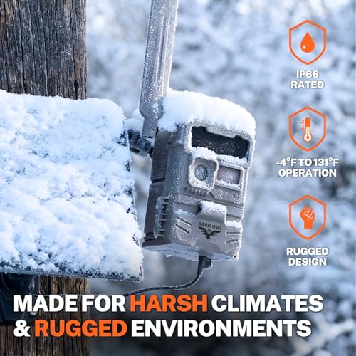 Barn Owl RangeCam Cellular Security Camera System – Off-Grid Monitoring with Solar Power, No WiFi, Works on All U.S. Networks – Farm, Ranch & Property Surveillance (RangeCam Live) - style: RangeCam Live