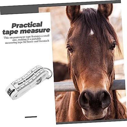Abaodam Professional Flexible Horse Measuring Tape Accurate Weight and Height Measurement Tool for Livestock Cattle Goats and Sheep