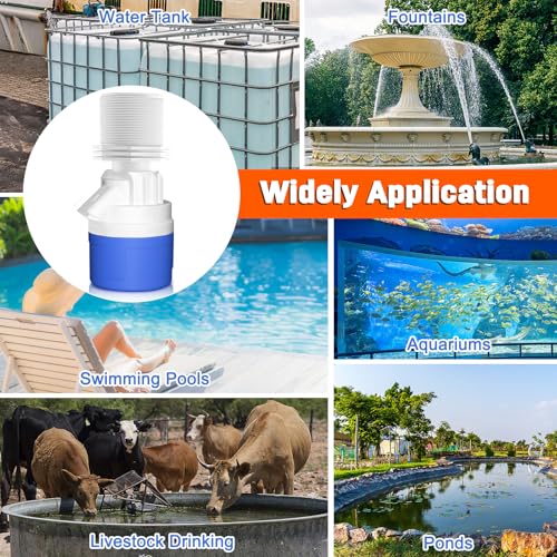 2" Top Inlet Water Float Valve, 2 Inch Big Flow Automatic Water Level Control Float Valve for Water Tank, Water Troughs, Pond, Pool, Livestock, Aquariums (2" Top Inlet) - color: 2" Top Inlet