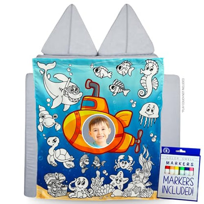Couch Swag Play Panel for Childrens Foam Sofa Kids Couch (Underwater) - style: Underwater - Coloring Panel