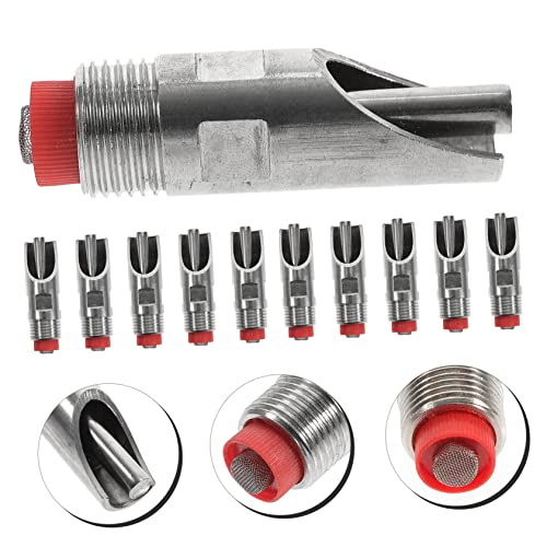Mipcase 10pcs Automatic Stainless Steel Pig Drinking Waterer of Livestock Feeders Water Nipples Efficient Water Supply for and Livestock Care