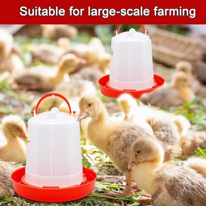 Funnymoom 12 Pack Chick Feeder and Waterer Set Chicken Feeder and Waterer Kit, 1.5l Chicken Feeding and Drinker Bulk for Baby Chicks Ducks Goose Pigeons Quail Coop Accessories(Watering) - style: Watering
