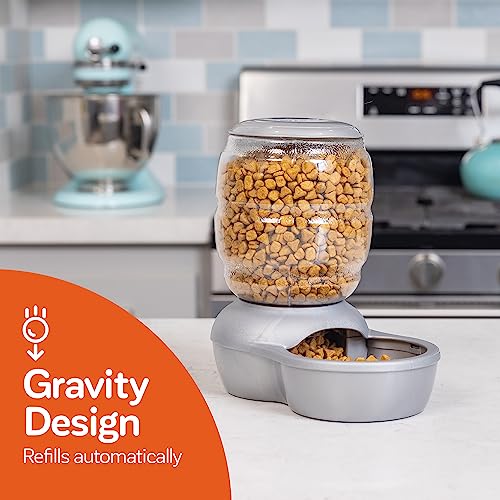 Petmate Replendish Gravity Feeder W/Microban, Pearl Peacock Blue, 2 LB, Made in USA - color: Pearl Peacock Blue, size: 2 LB