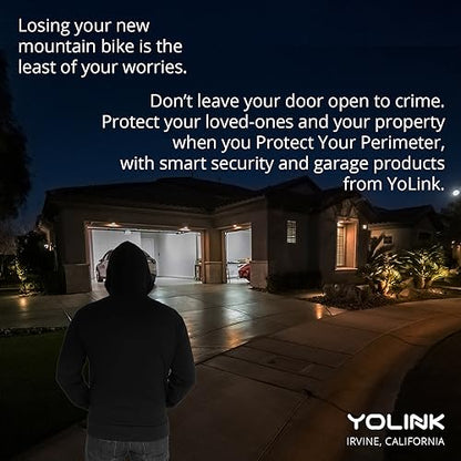 YoLink 1/4 Mile World's Longest Range Smart Wireless Garage Door Opener, App Control, Compatible with Alexa IFTTT, YoLink Hub Required - color: White Contoller 2+White Sensor
