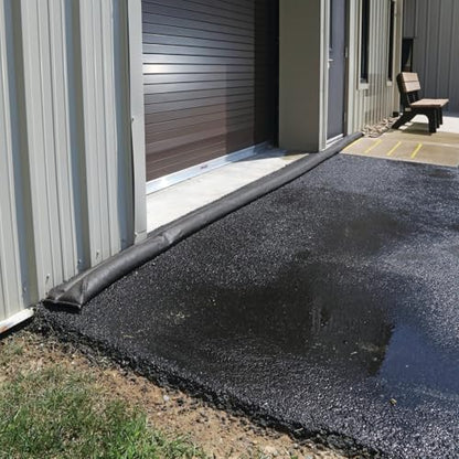 PIG Water Barrier | Sandless Sandbags for Flooding | 2 Pack | 17'L x 6.5"W x .25"H | Water Diverter | PM50418 - size: 17'L x 6.5"W x .25"H