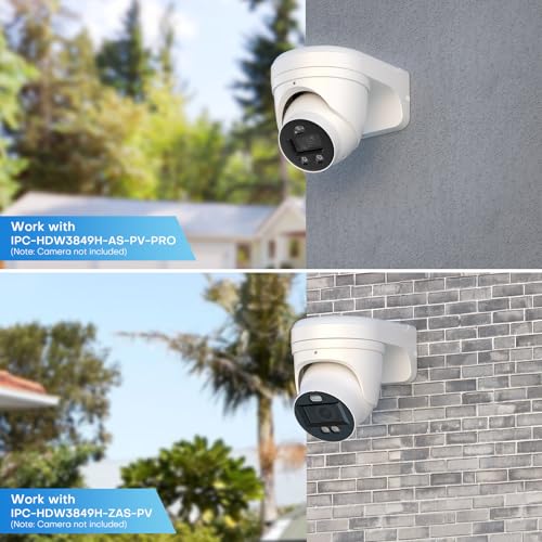 VALUCAM203W Waterproof Aluminum Wall Mount Bracket for Dome Turret Camera Turret Camera VC-EDI04EG1-IA IPC-HDBW2441E-S IPC-HDBW2841R-ZS IPC-HDBW2449E-S-IL IPC-HDW2841TM-S IPC-HDW2841T-S IPC-EB5541-AS