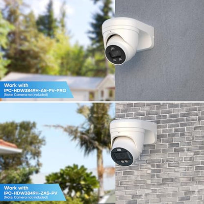 VALUCAM203W Waterproof Aluminum Wall Mount Bracket for Dome Turret Camera Turret Camera VC-EDI04EG1-IA IPC-HDBW2441E-S IPC-HDBW2841R-ZS IPC-HDBW2449E-S-IL IPC-HDW2841TM-S IPC-HDW2841T-S IPC-EB5541-AS
