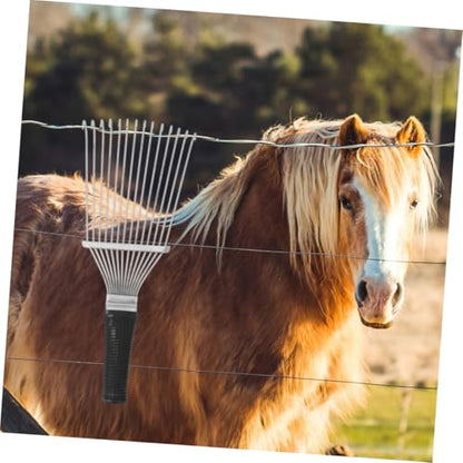 2pcs Pet Hair and Grooming Brush for Multi Fabric Hair Rake Ergonomic Cow Brush for Easy Cleaning of Rugs and Lightweight and Portable