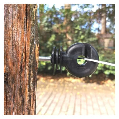Electric Fencing Ring Insulators Electronic Fence Insulator Garden Offset Ring Carbon Steel Wire Safe for Strong Fencing Trellis(30PCS) - size: 30PCS