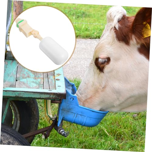 Automatic Float Valve Water Bowl for Cattle Sheep Pigs Dogs Lightweight Livestock Drinking Bowl Accessory Smooth Edges for Farm Supplies Tube Water Float Valves Included