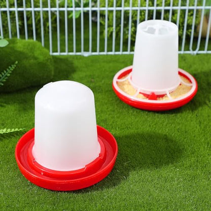 IMIKEYA 1 Set Quail Feeder Chick Feeder Quail Waterer Small Chick Feeder Poultry Chicken Water Jar Poultry Water Bucket Automatic Poultry Water Feeder Poultry Feeding Equipment Feeding Cup