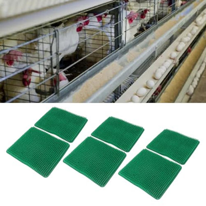 YOUTHINK 6 Pack Washable Nesting Pads, Chicken Nesting Boxes, 12.5 X 11.5 Inch Liners, Reusable Mats, Soft and Proof Water, Cushioned and Breathable, Scratch impervious, Easy to Cut (Green) - color: Green