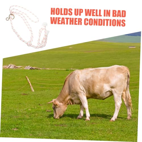 Cattle Halter Portable Braided Rope Halter for Livestock Durable Cattle Supplies Easy to Use and Wear Resistant for Outdoor Traction Fit for Growing