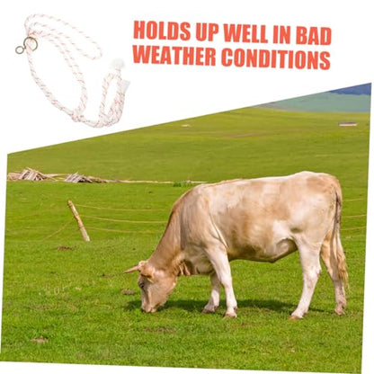 Cattle Halter Portable Braided Rope Halter for Livestock Durable Cattle Supplies Easy to Use and Wear Resistant for Outdoor Traction Fit for Growing