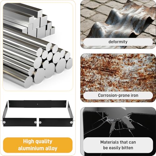 MARGAR Urine Guard & Scatter Guard for Ferret Nation & Midwest Critter Nation Cage - Rustproof Aluminum Pet Cage Poop Guard, Easy Install for Ferrets Chinchillas Rats Totoro - Large Black Single Layer