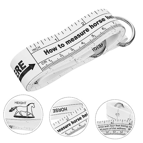 YARNOW 2.5m Horse Measuring Tape Flexible Soft Tape for Accurate Weight and Height Measurements of Livestock and Other Farm Animals