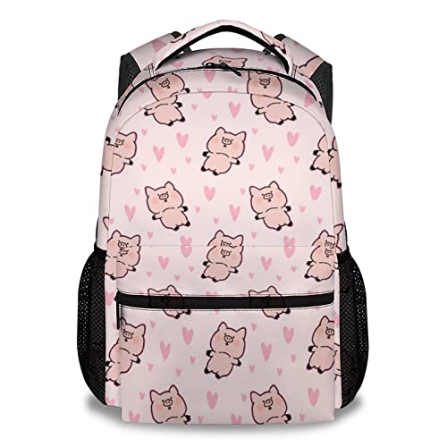 Pig Backpack Gifts, 16 Inch Cute Pig Bookbag Durable, Lightweight, Large Capacity, Funny Animal Backpack for School - color: Style-2