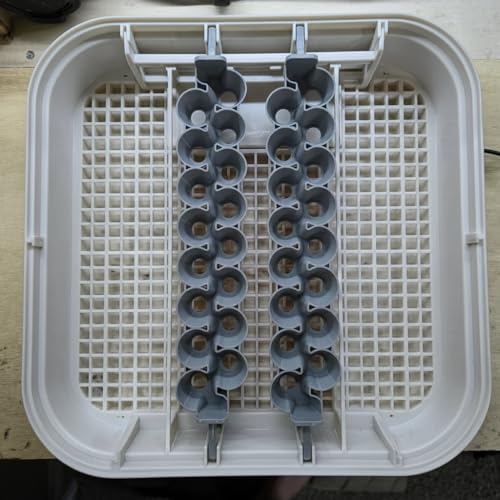 Egg Basket for Maticoopx 30 & Kufika 24 Incubator, 3D Printed Hatching Basket Replacement, Durable Egg Holder Tray for Chicken, Quail & Poultry Incubation (Gray, 2 Jumbo S Baskets) - color: Gray, size: 2 Jumbo S Baskets