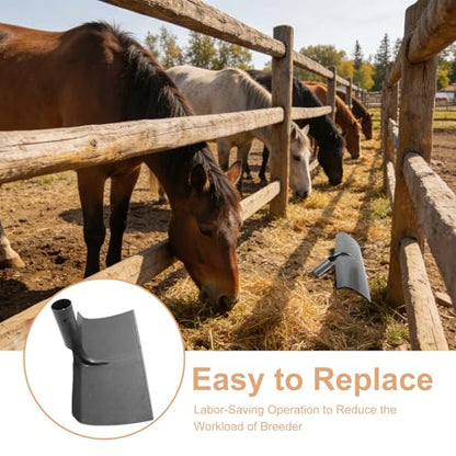 Barn Cleaning Tool, Thickened Manure Scraper Blade Replacement - 12 Inch Width - Pooper Scooper for Horse and Cattle, Concrete Floor Muck Out Tool