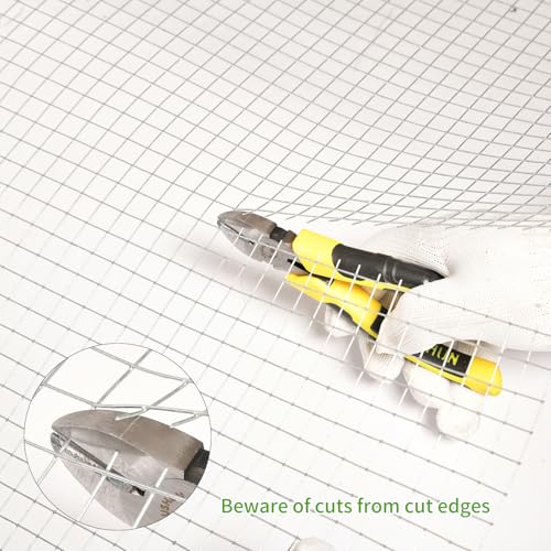 Hardware Cloth 1/2 inch, 19 Gauge 16inx25ft Chicken Wire Fence Wire Mesh Fence Galvanized Hardware Cloth Mesh for Poultry Netting, Garden Fencing, Tree Guard Rolls and Rabbit Cages Snake Fence - size: 1/2inch 16inx25ft
