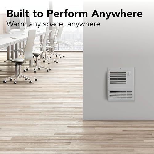Broan-NuTone 9815WH High Capacity Wall Heater with Built-In Adjustable Thermostat, 1500W, 120/240V, White - style: 1500W