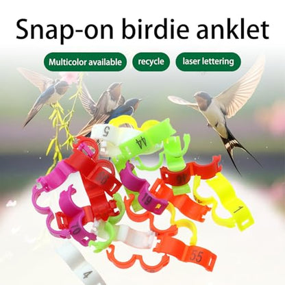 100Pcs 5mm Coturnix Quail Leg Bands Baby Chick Leg Bands Pigeon Bands Chicken Leg Bands Rings red 4.5mm - color: Red, size: 4.5mm