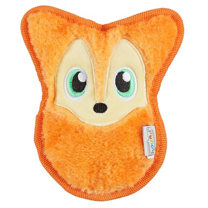 Outward Hound Durablez Minis – Squeaky Plush Dog Toy, No Stuffing for Less Mess, Interactive & Tough, Jumbo Squeaker, Puppies & Small Dogs, Fox, 6.3" - color: Fox, size: X-Small