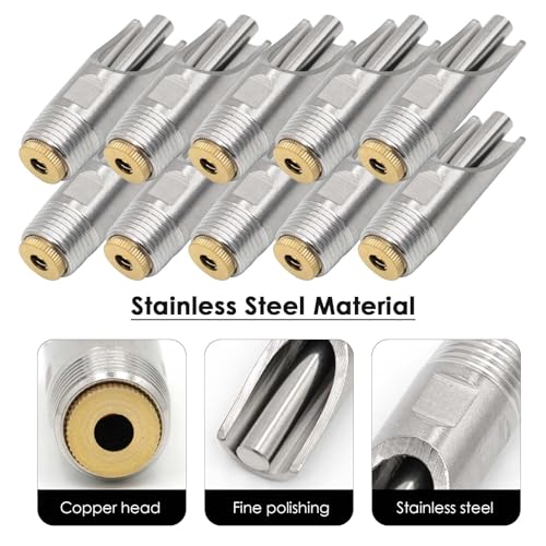 20 Pieces Pig Nipple Waterer 1/2 Inch Stainless Steel Automatic Pig Nipple Water Feeder for Pigs Hog Nipple Drinker Pig Water Nipple for Barrel Hog Nipples for Pigs Hogs Sows