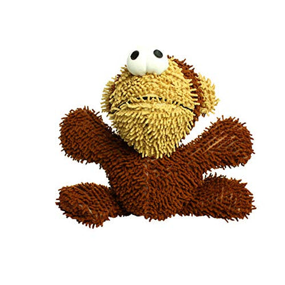 MIGHTY® 2 Pack Microfiber Large Monkey Ultra Durable Plush Dog Toy | Multiple Layers & Reinforced Seams , Washable and Floats , Mighty® Construction - color: 2PK Brown Monkey
