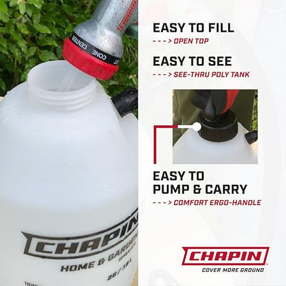 Chapin 1-Gallon Pump Sprayer, Anti-Clog for Consistent Spray - size: 1 Gallon