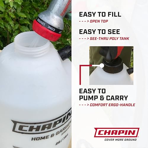 Chapin 2-Gallon Pump Sprayer, Anti-Clog for Consistent Spray - size: 2 gal