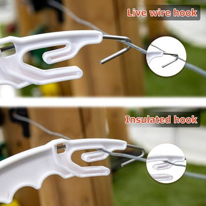 10 Pack Plastic Electric Fence Gate Handle, Insulated Plastic Hook, Suitable for Building Electric Fences - style: 10 Pack