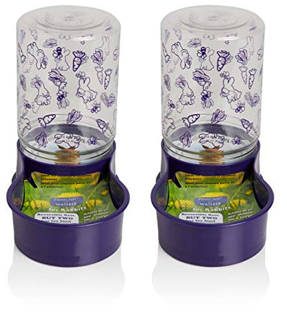 Lixit Reversible Waterer/Feeder for Rabbits and Other Small Animals. (Pack of 2) - size: Pack of 2