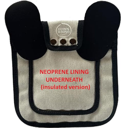 DOWN UNDER OUTDOORS 2 Pack Medium-Large Chicken Saddles with Adjustable Straps, Chicken Apron, Poultry Saver, Pet Supplies, Including Shoulder Covers (Insulated Light Grey) - color: Insulated Light Grey