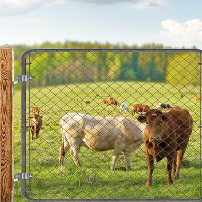 Insaga 2Pack Wall Mount Gate Hinge Cast Farm Gate Hinges Heavy Duty No Welding Design for Outdoor Chain Link Metal Fence Gates with 5/8'' Pin (Screws Not Included) - color: Wall hinge-B