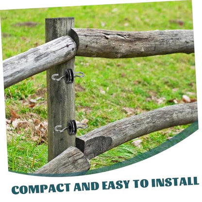 Toddmomy 4pcs Screw-in Post Insulators for Electric Fence Fencing Accessories for Cattle Livestock User-Friendly Design for Easy Installation and Connection